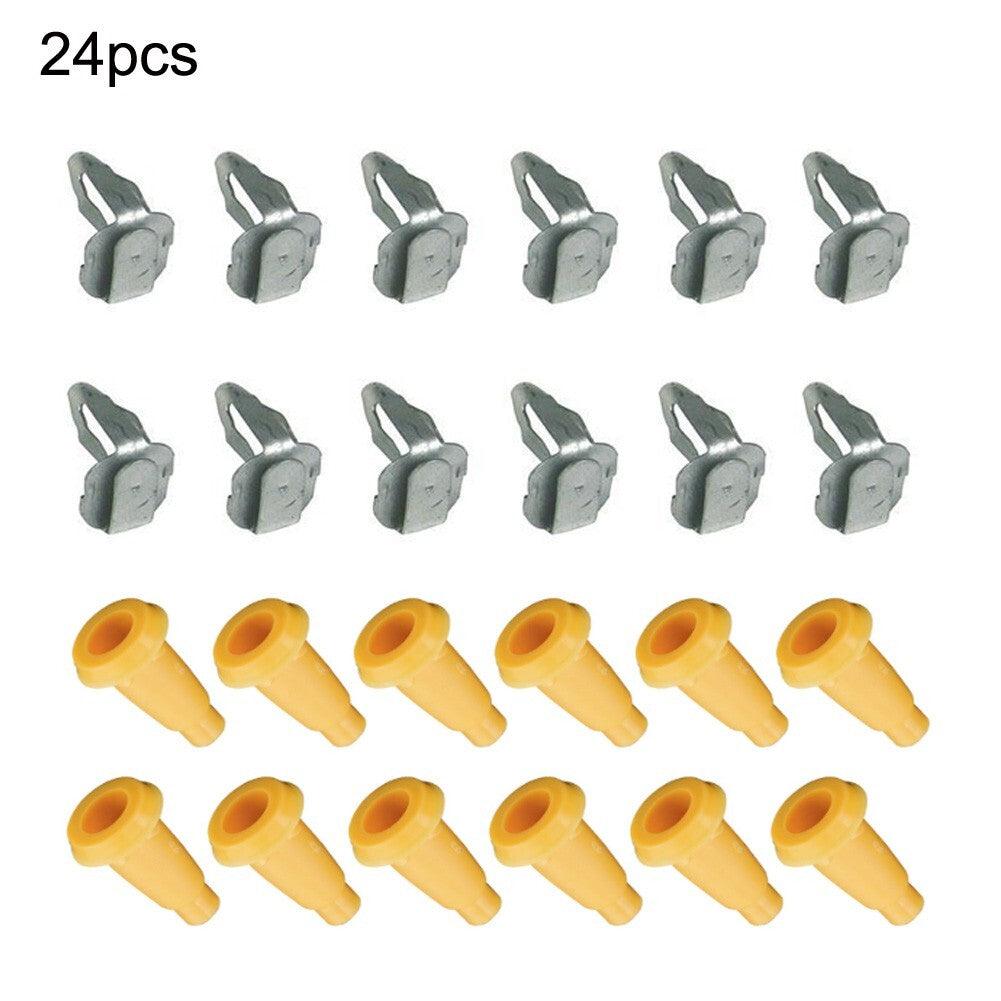 24Pcs/Set Front Door Panel Frame Plugs & Door Panel Clips for Chevy For Camaro v