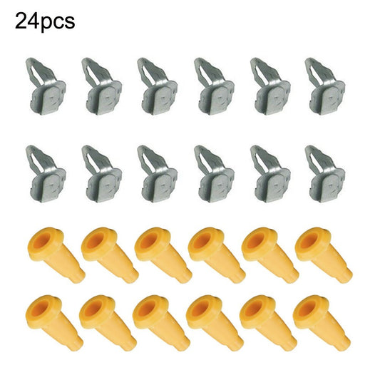 24Pcs/Set Front Door Panel Frame Plugs & Door Panel Clips for Chevy For Camaro v