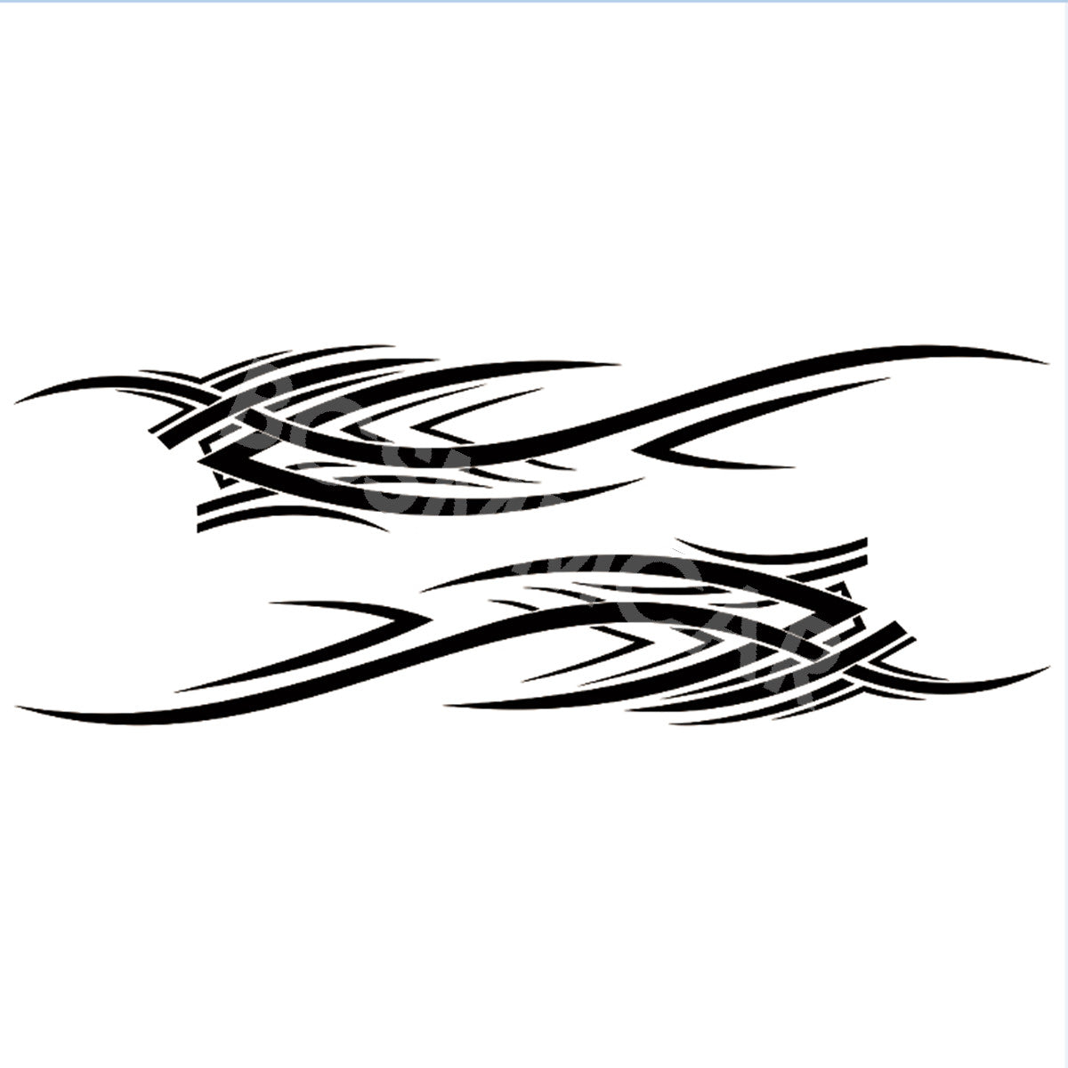 Vinyl Flame Graphics Decal Racing Stripe Stickers For Car Side Body Door Fender