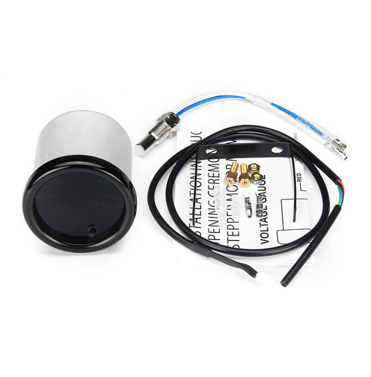 2 52mm 7 Colors LED Car Water Coolant Temperature Temp Meter Gauge w/ Sensor Q