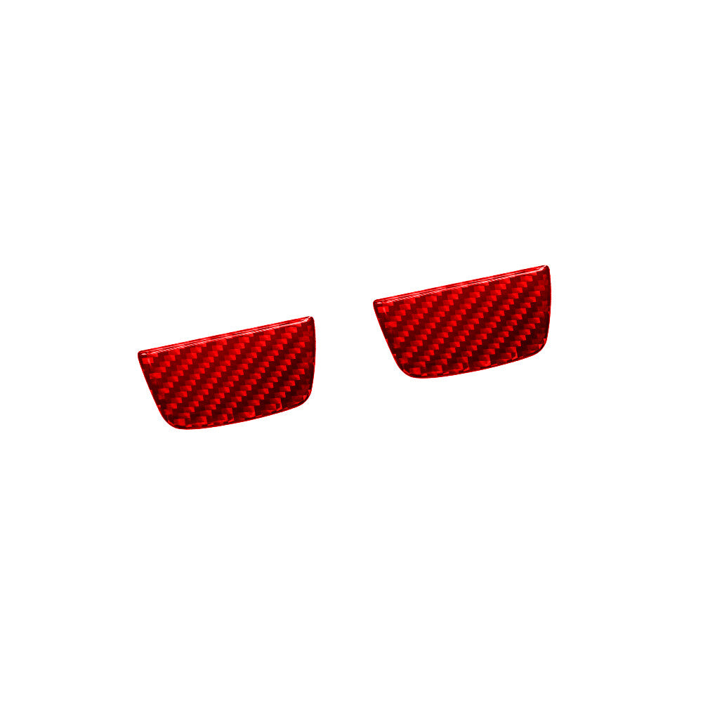Red Carbon Fiber Front Door Pull Cover for Jeep for Wrangler JL 2018+ Gladiator 20+