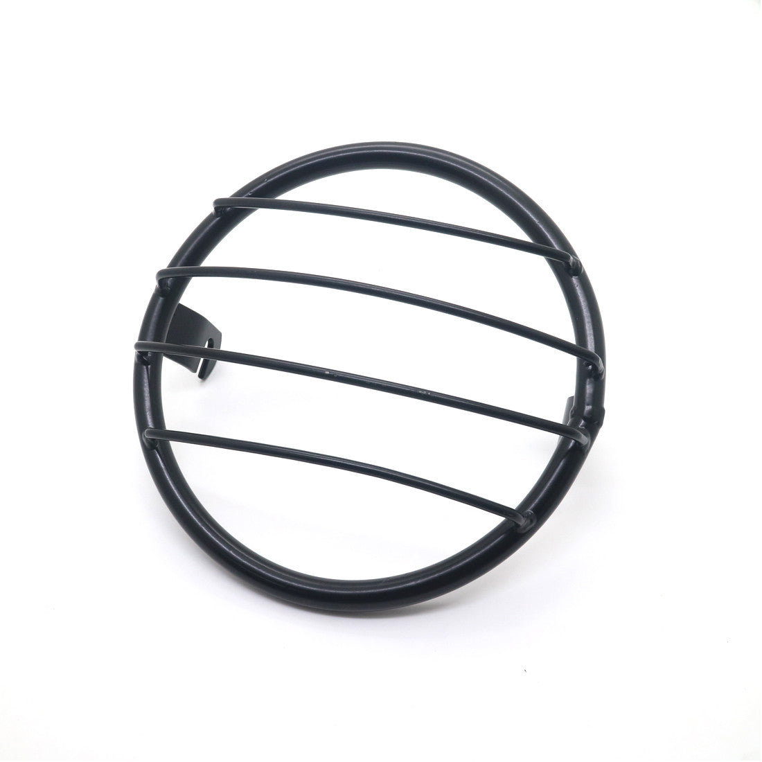 Metal Black Retro Grill Side Mount Headlight Cover Mask For Cafe Racer Chopper Q