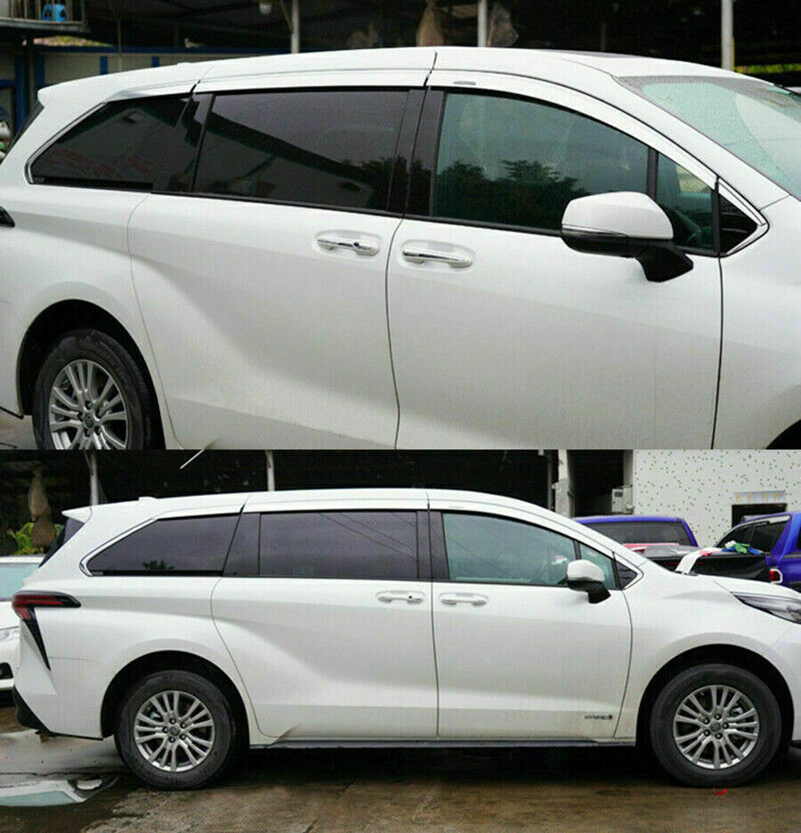 for Toyota for Sienna 2021-2024 silver Window Visor Vent Sun Shade Rain Guard Shield