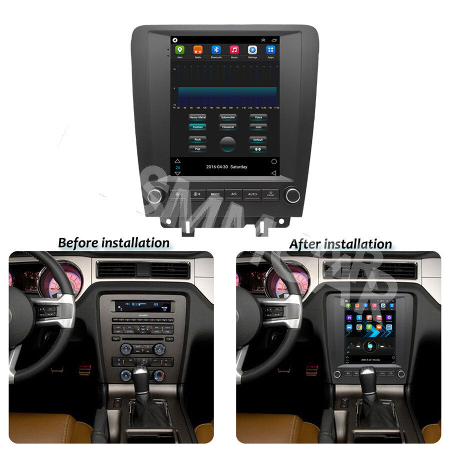 For Apple CarPlay Android 13 Car Stereo Radio GPS Fit For 2010-2014 for Ford for Mustang