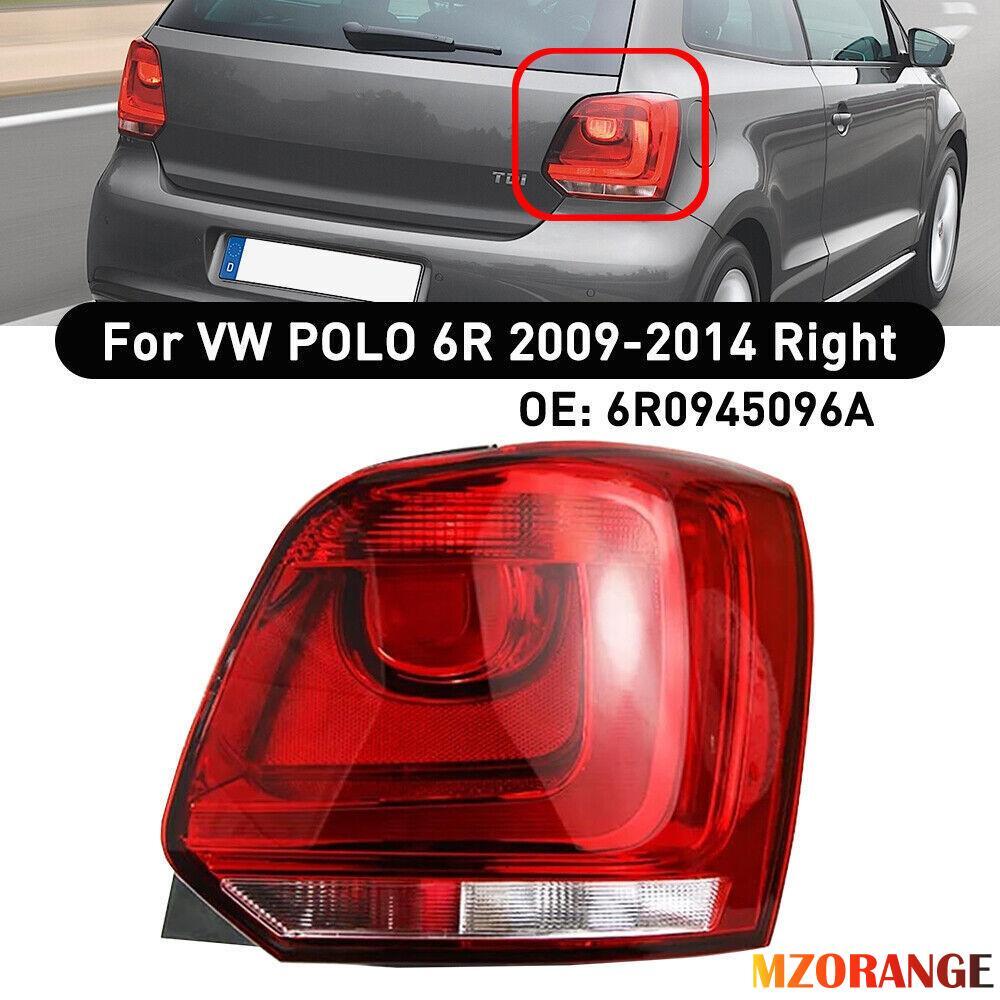 Für for VW Polo 6R 09-13 Rechts Rot Glas Heckleuchte Rückleuchte Rücklicht Kappen