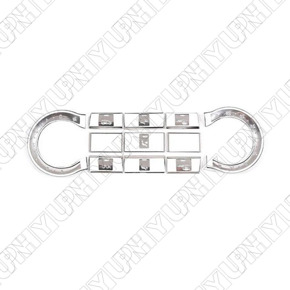11Pcs Car Center Air AC Button Cover for Mercedes for Benz A W176 CLA C117 2013-2018 Q