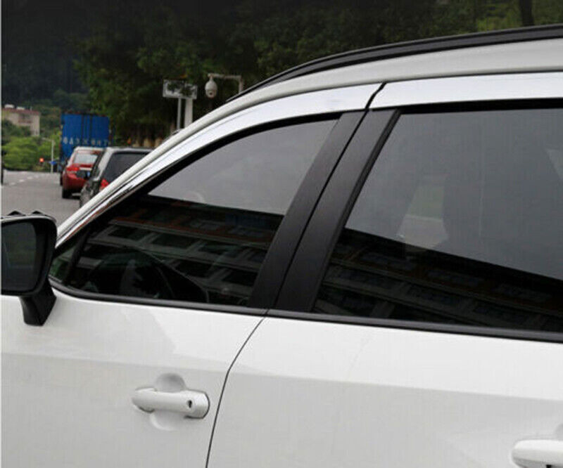 20-23 For RAV4 Chrome Style Side Window Visor Sun Rain Shield Guard B n