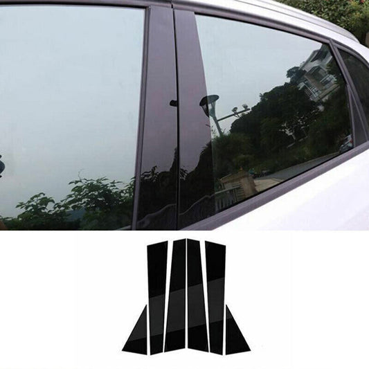 for Audi Q5 2013-2017 Piano Black Pillar Posts Door Window Molding Strip Trim 6P