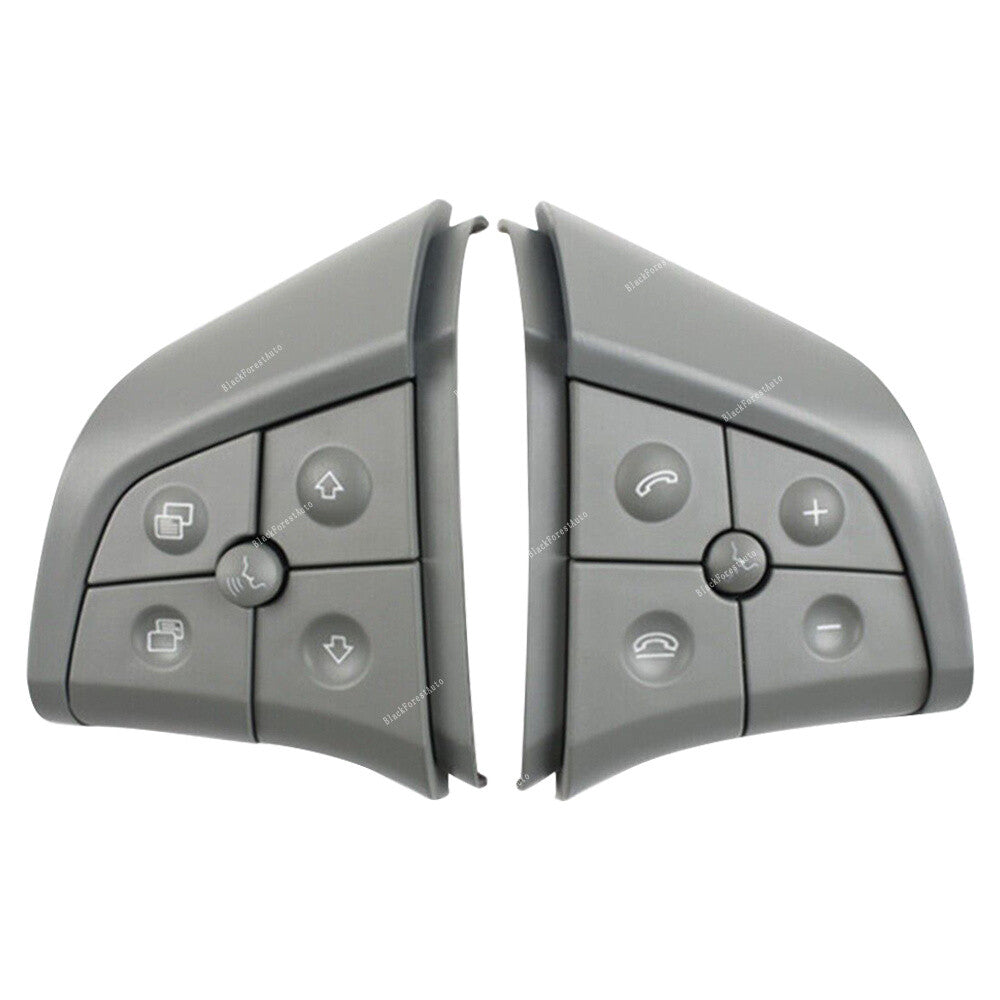 Qty 2 Fit for Mercedes-Benz W164 W251 W245 Steering Wheel Switch 5 Button Gray