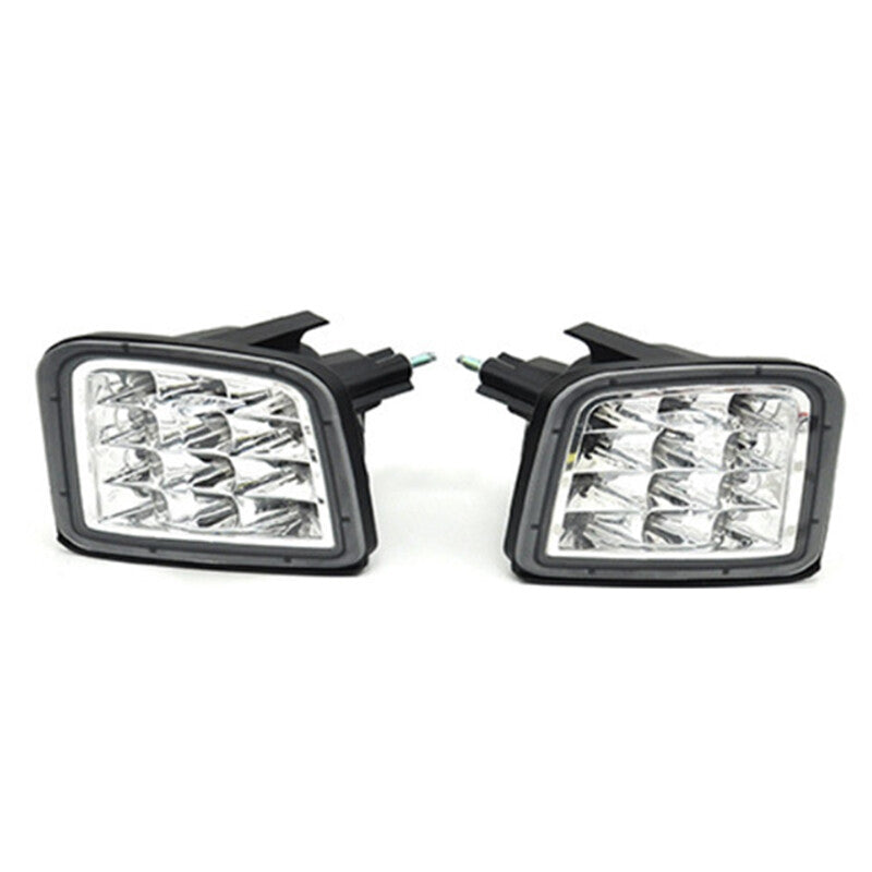 One set of LED front corner DRL indicator lights, clearly applicable to for Subaru WRX STI 2015-2021.