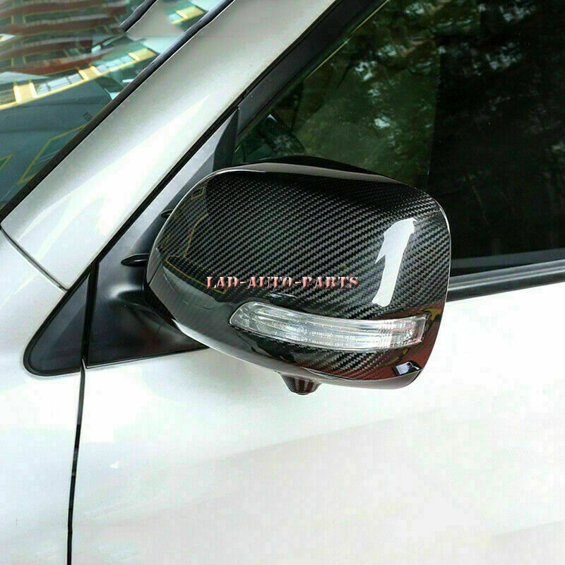 for Toyota for Land Cruiser 2012-2021 Carbon Fiber Cover Rearview Caps Shells Trim