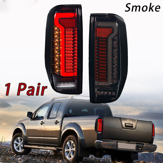 1Pair LED Smoke Tail Lights For 2005-2014 for Nissan Navara D40 Frontier Rear Lamps