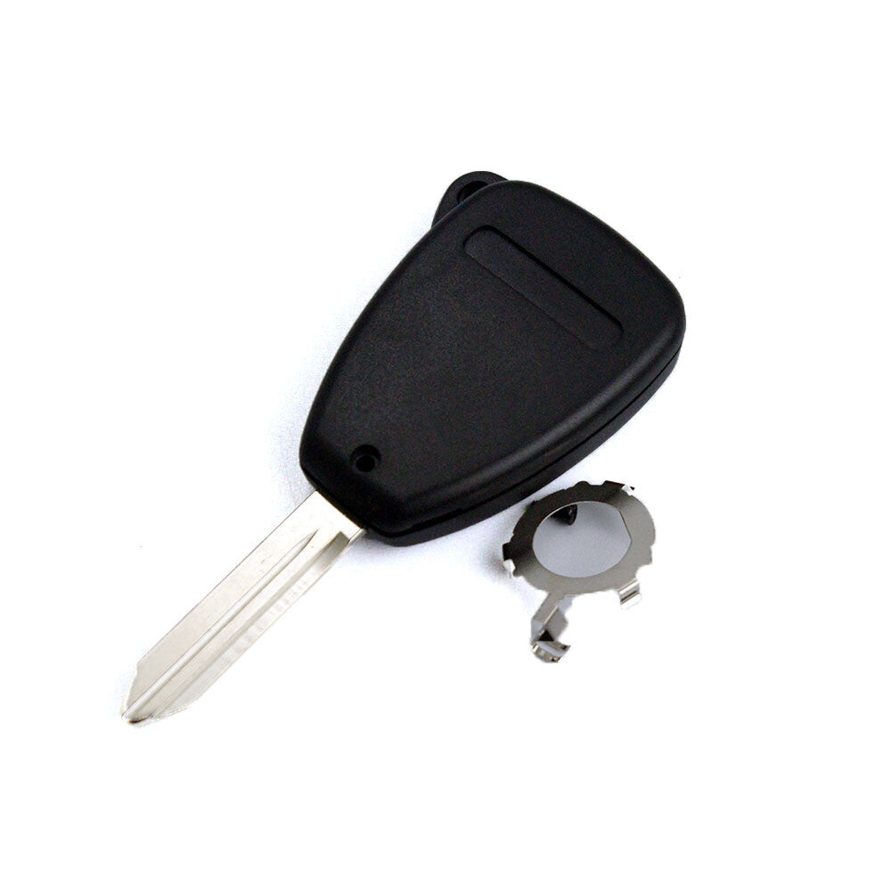 Replace Remote Key Shell Case Fob for Chrysler for Dodge for Jeep 4 BTN +Blank Blade Q