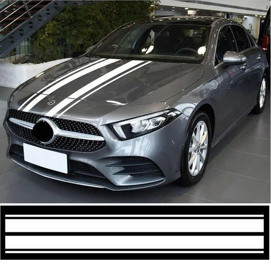Racing Stripes Sticker Auto Graphic Decal Vinyl Car Truck Body Hood Decoration