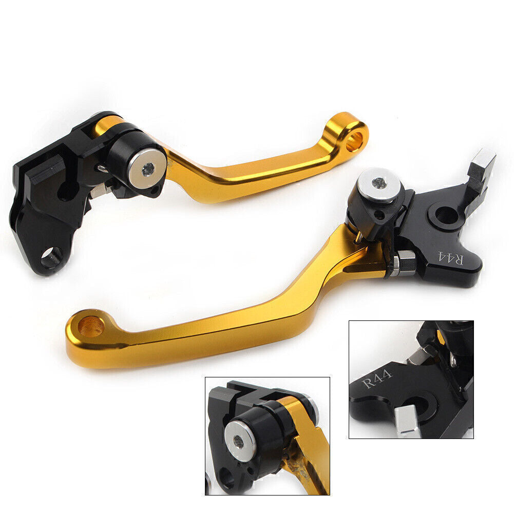 Fit for Kawasaki KLX250 D-TRACKER 1993-1997 Pivot Dirt Clutch Brake Levers GOLD