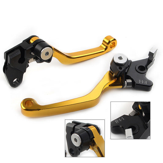 Fit for Kawasaki KLX250 D-TRACKER 1993-1997 Pivot Dirt Clutch Brake Levers GOLD