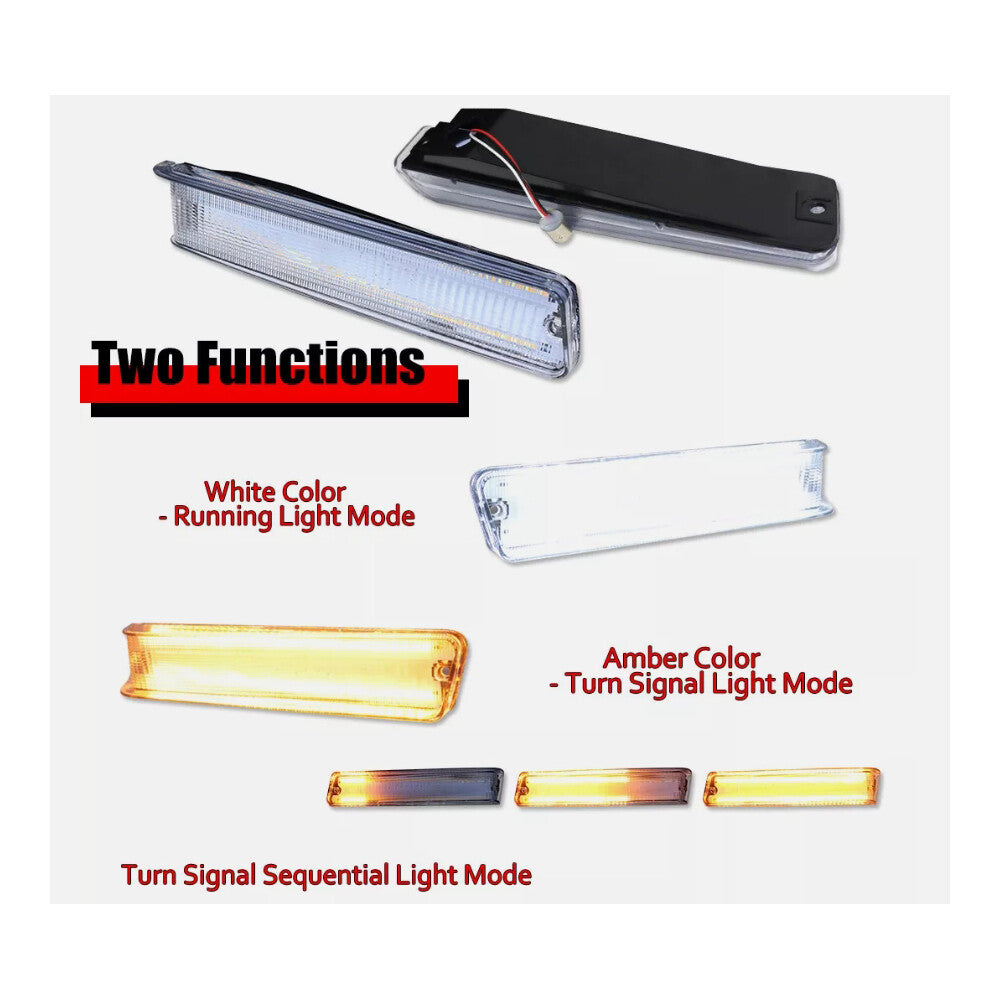 Switchback LED Corner Signal Light Fits For 73-79 Truck 78-79 Bronco n