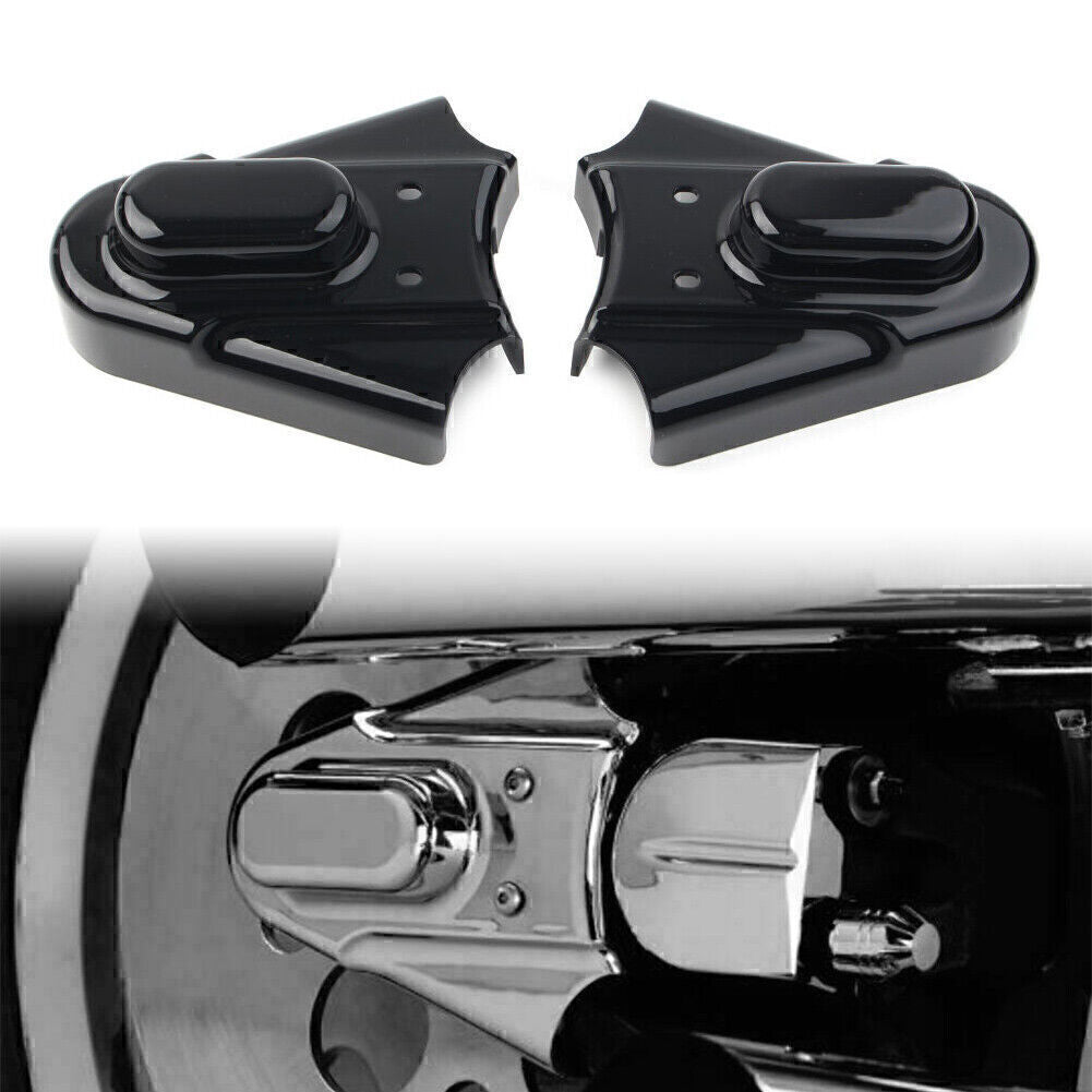 Black Rear Swingarm Axle Cover Cap Fit for Harley Heritage Softail FLST 1986-2007