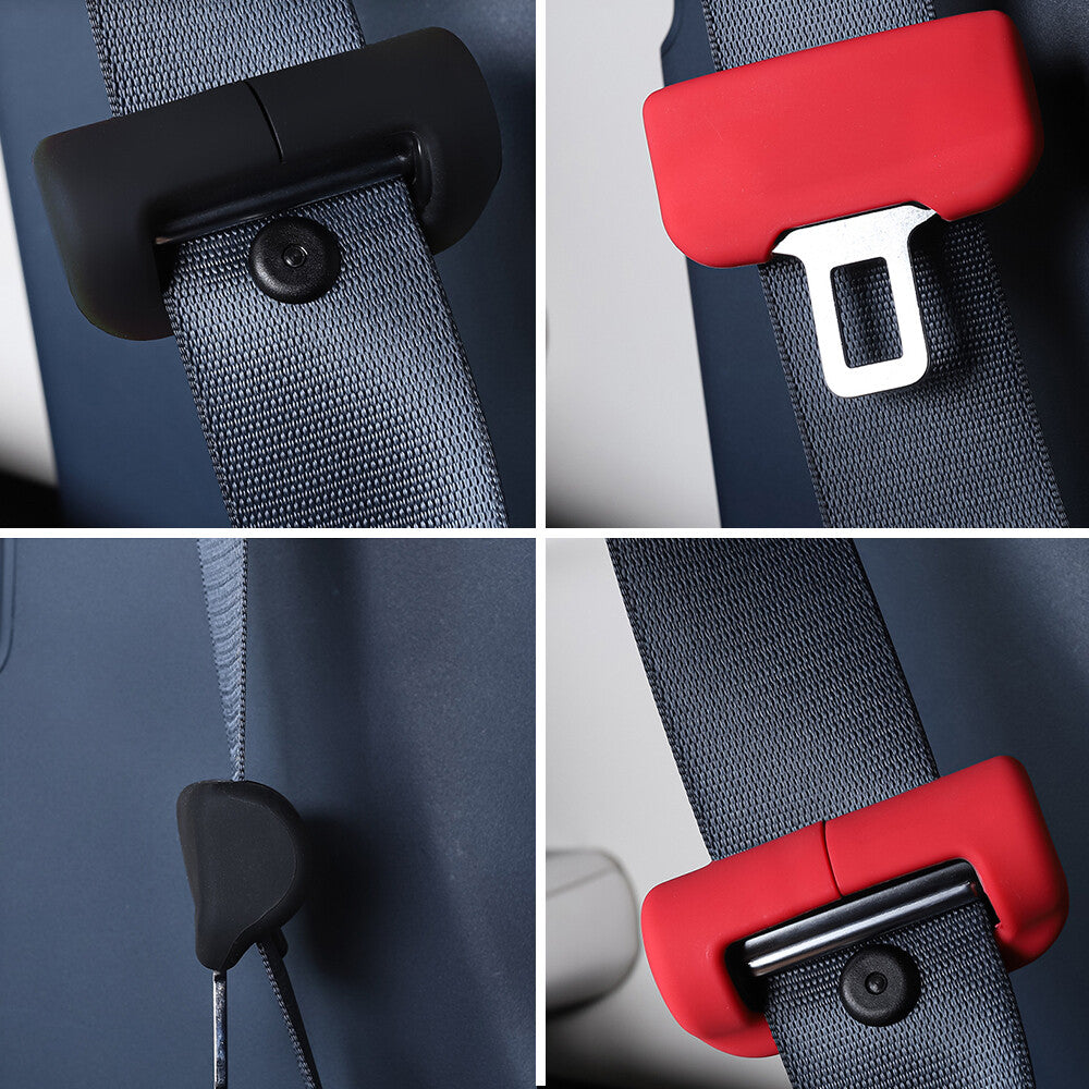 2/4-pack silicone protective covers for Model 3/Y car seatbelt buckles n