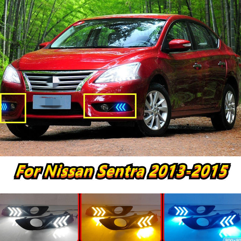 Turn Signal Light For Sentra 2014-2015 LED DRL Daytime Running Light B n