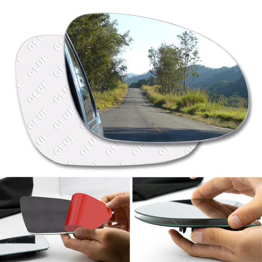 for VW for Golf Mk5 03-2008 Wing Mirror Glass Right Driver Side Spherical Stick On Q