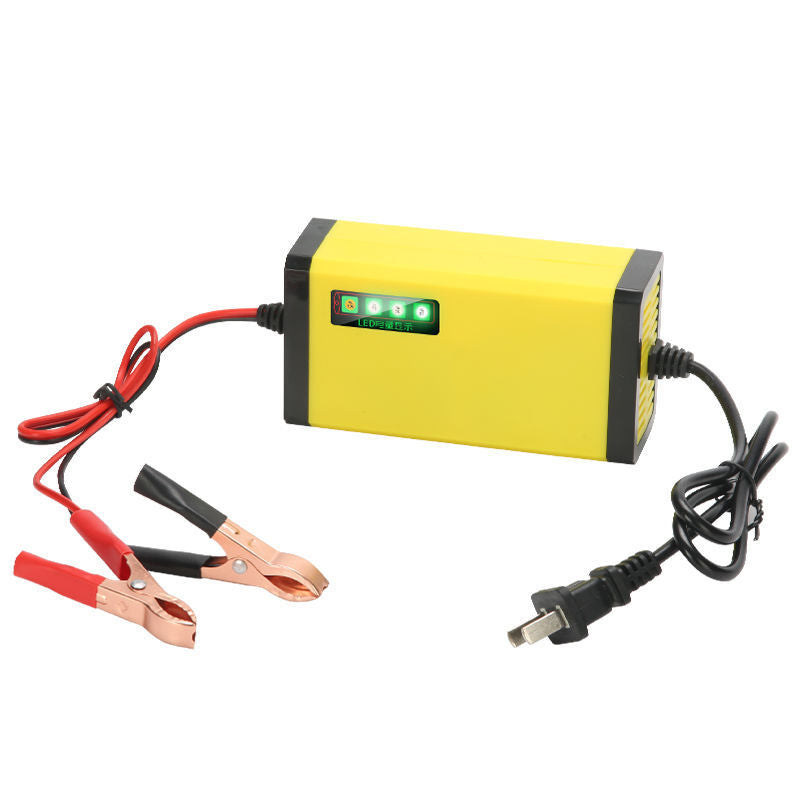 Automatic portable 12V 2-3A car battery charger maintainer suitable for trucks, boats, and motorcycles.