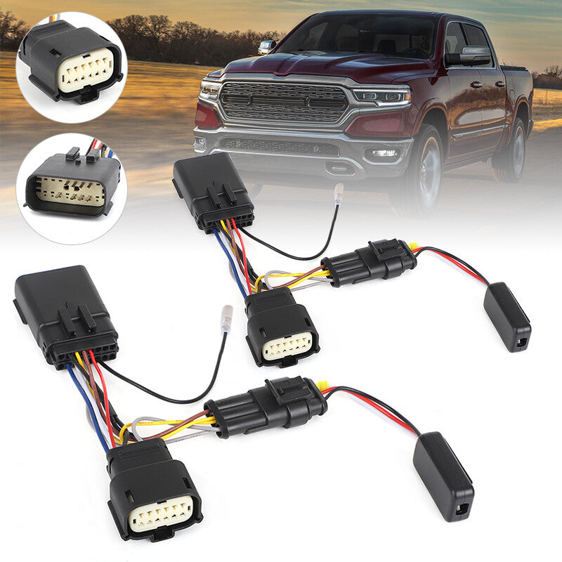 AlphaRex Converter Harness Wiring Kit LED Projector Headlight for 19-24 for Ram 2500