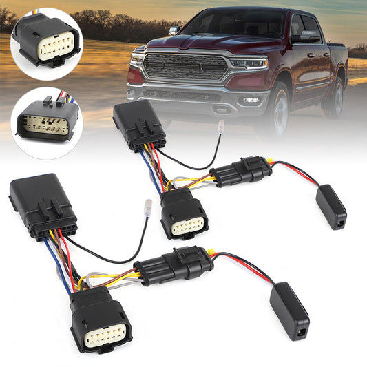 AlphaRex Converter Harness Wiring Kit LED Projector Headlight for 19-24 for Ram 2500