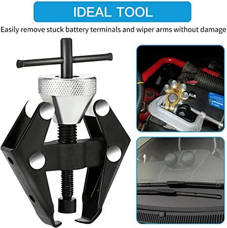 Battery Terminal and Wiper Arm Puller Heavy-Duty Arm Bearing Remover Puller Tool