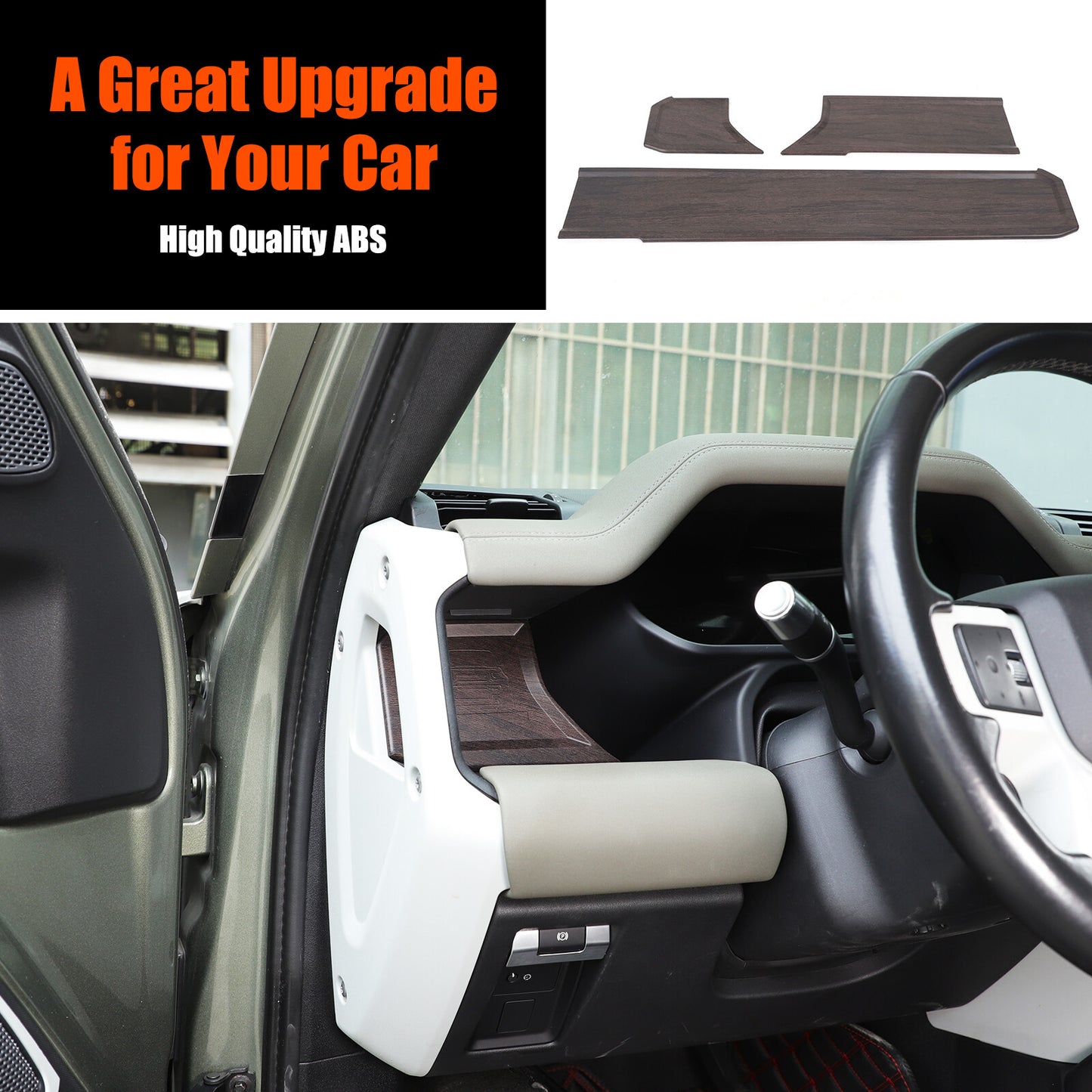 Dashboard panel center console for Land Rover for Defender 2020 - 2023 Oak 3-piece set n