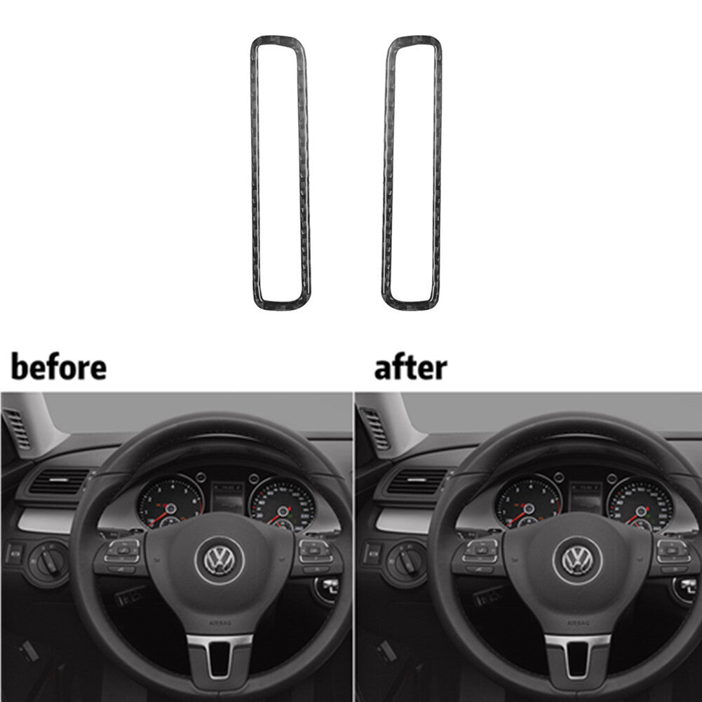 Carbon Fiber Inner Cigarette Lighter Panel Cover Trim for VW for Golf MK7 2013-2019 v