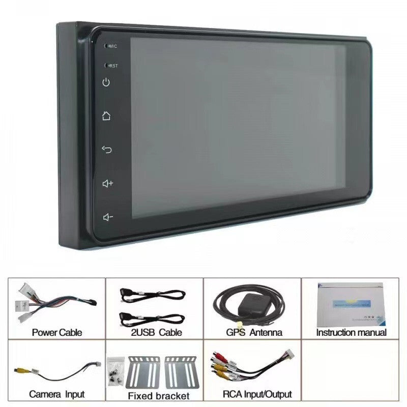 Car 7in Android Radio for Corolla Yaris Hilux Rav4 Auris Verso Crown Carplay GPS