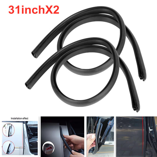 2X B Pillar Car Door Edge Weatherstrip Soundproof Rubber Seal Strip for Nissan