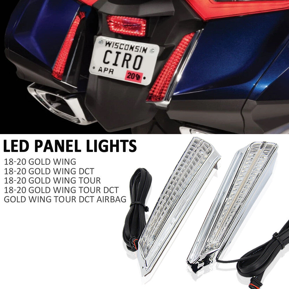 Rear Tailbox LED Fender Decorative Lights for Honda Gold Wing GL1800 2018-2021