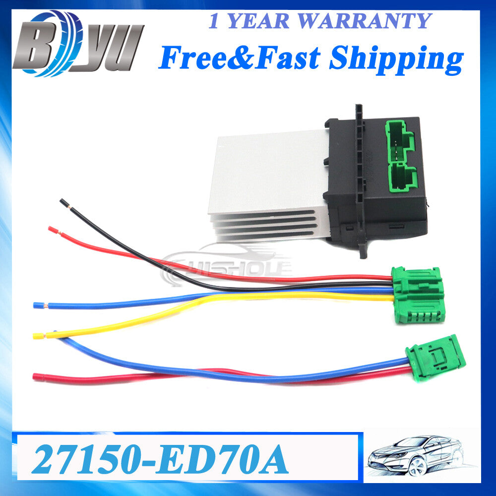 1x Blower Motor Heater Fan Resistor 27150-ED70A for Nissan Tiida for Peugeot for Renault