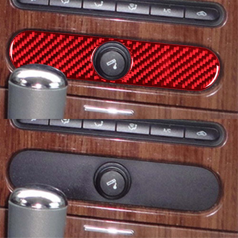 Red Carbon Fiber Four Wheel Drive Switch Cover Trim For 4Runner 2010-2020 v