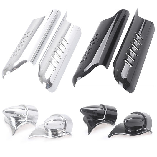 2x Fork Lower Leg Deflector Shield Cover Fit Touring Road King Classic FLHRC