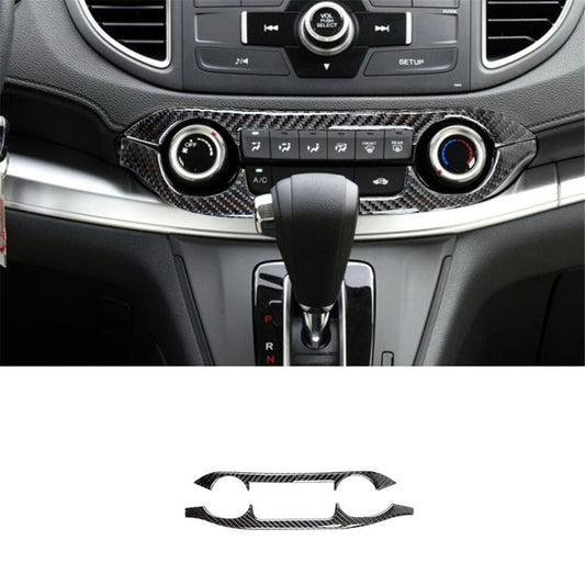 9Pcs Red Central Control Type-C Trim Carbon Fiber For Tacoma 2012-2015 v
