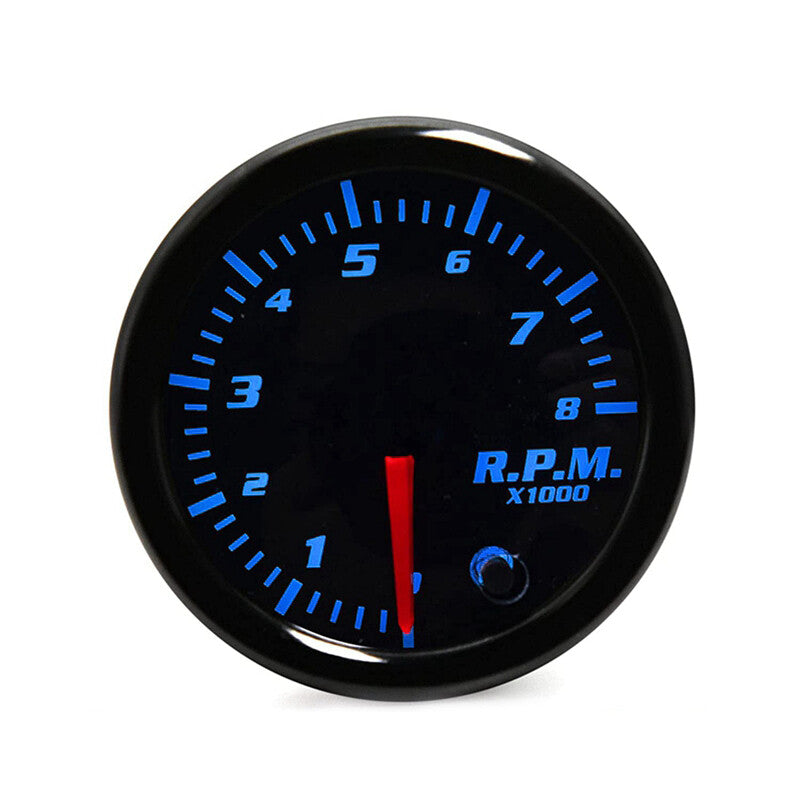 2-1/16 52mm Tacho Gauge Meter Tachometer 0-8000 RPM Gasoline Engine 7Color