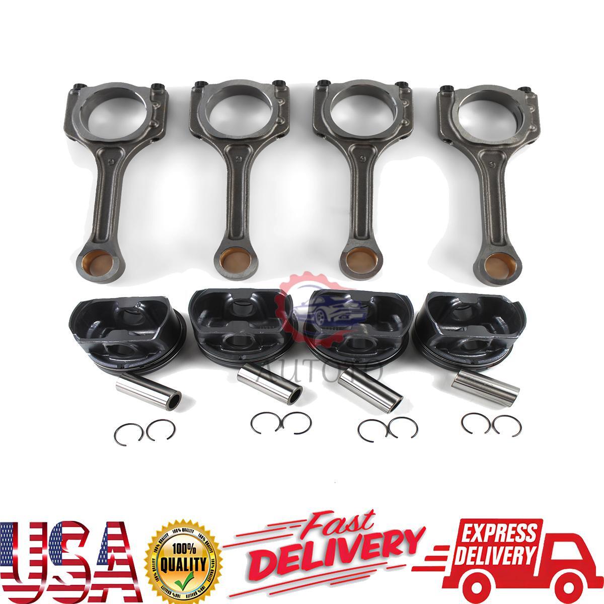 Piston  Connecting Rod Kit Fits for 2011-13 for Hyundai Sonata for Kia 2.4L 23040-2G500