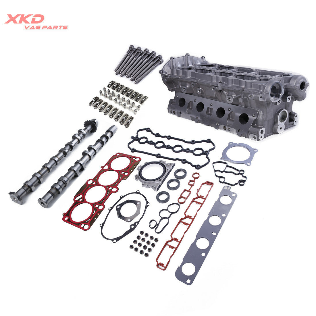 2.0T Cylinder Head, Camshaft, and Engine Gasket Kit for Volkswagen EOS and for Audi A4 (BPG, BWT, BPY)