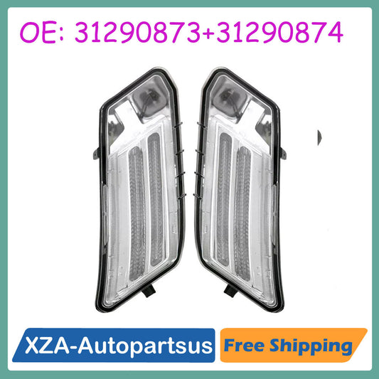1 Pair Front Left+Right LED Daytime Running Lights For 2010-13 XC60 Replacement