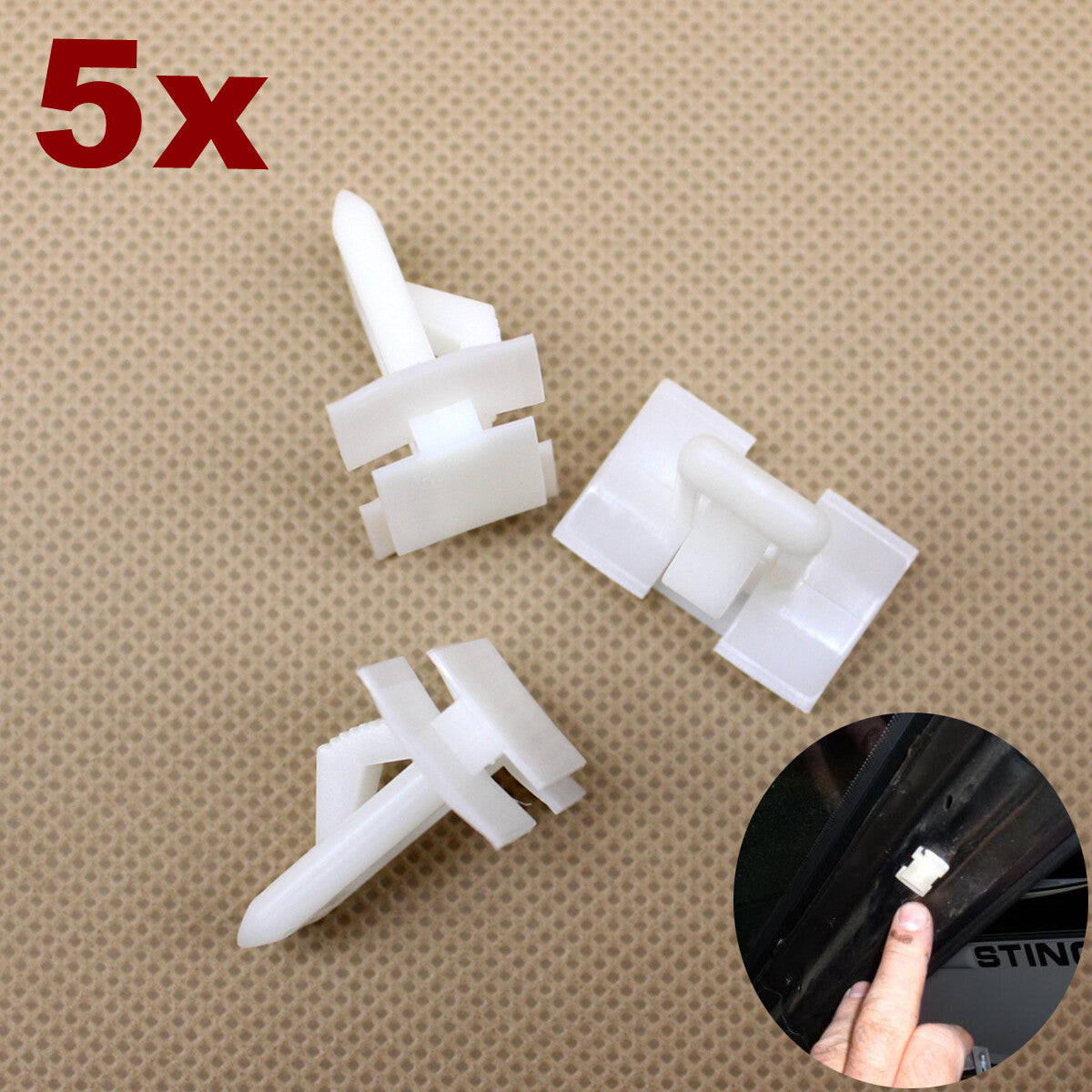 x5 For GM for Chevrolet Camaro for Pontiac Firebird A-Pillar Clip Trim Fastener Retainer