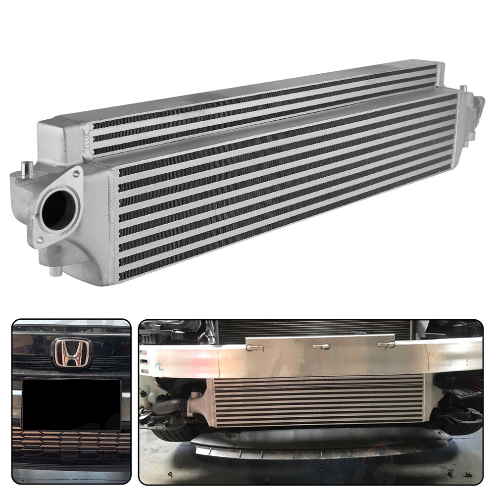 Bolt-On FMIC Front Mount Intercooler For 2016-2017 for Honda for Civic 1.5L Turbo Silver