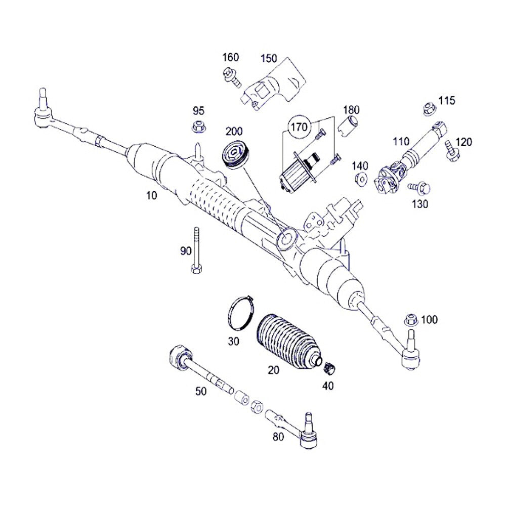 221463029 Bogie Shoe Kit for C216 W221 CL550 CL600 S600- n