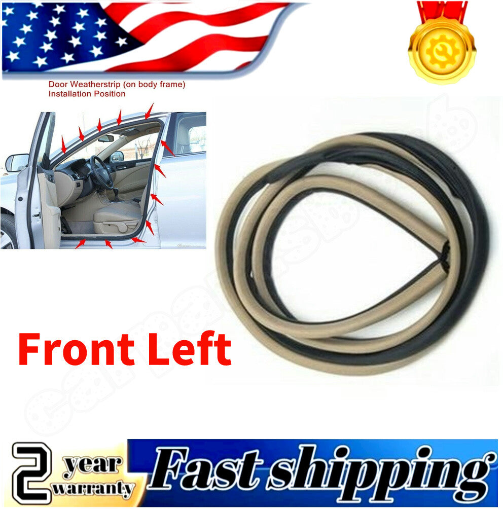 Front left door rubber Weatherstrip body sealant suitable for Honda Accord sedan 03-07