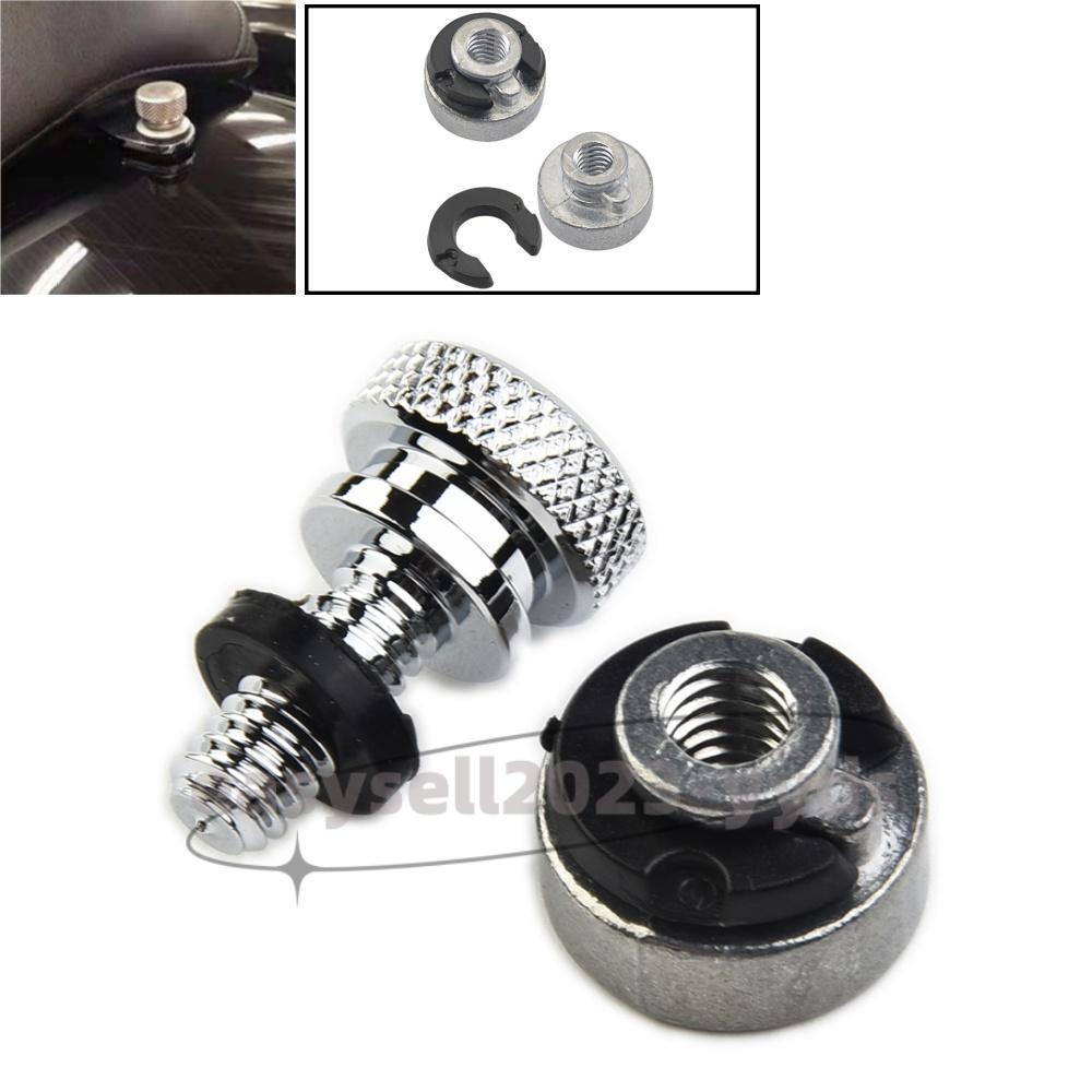Chrome Rear Fender for Seat Bolt Screw for Seat Nut Kit for Harley Sportster XL 883 1200