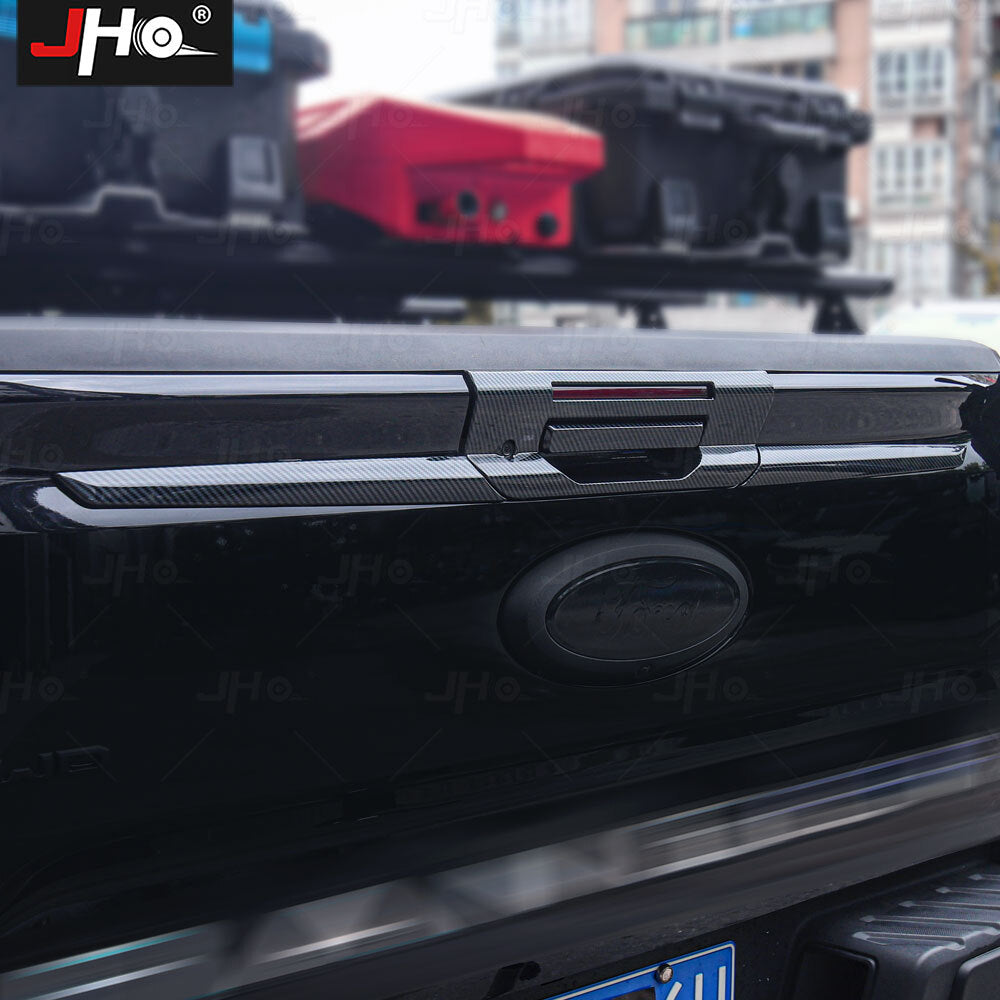 Carbon Fiber Tailgate Door Handle Cover Trim Accessories for Ford Ranger 2023+