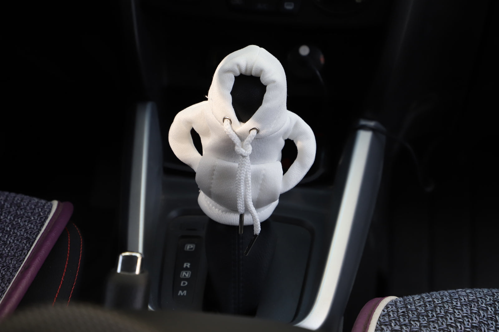1PC Car Gear Shift Cover for Mini Hoodie Car Gear Shift Knob Cover Shirt White Q