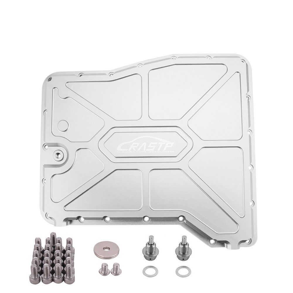 Silver CNC Billet Transmission Oil Sump Pan for 09-19 for Nissan GTR R35 VR38DETT